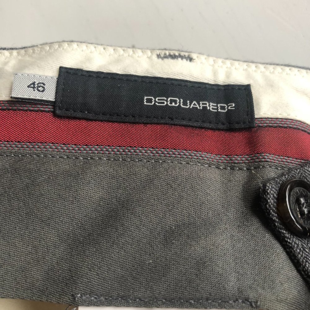 Beautiful Vintage DSQUARED Cropped Low Rise Wool Trousers - Picture 3 of 11